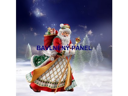 Panel bavlna - VÁNOČNÍ MOTIVY-161-41