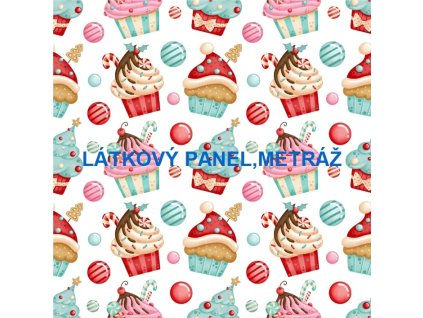 Panel bavlna - VÁNOČNÍ PEČENÍ-220-83