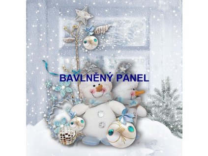 Panel bavlna - VÁNOČNÍ MOTIVY-161-46