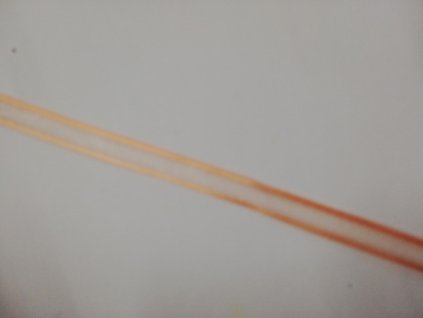 Šifonová stuha s lososovým okrajem 10 mm