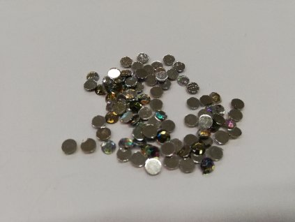 Šatonové nažehlovací kamínky kolečko barevné 4mm