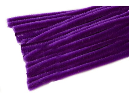 Chlupatý drátek Ø6 mm délka cca 30 cm tm.fialová