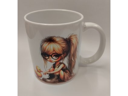 Hrnek s motivem objem 330 ml - Děvčátko - č.1