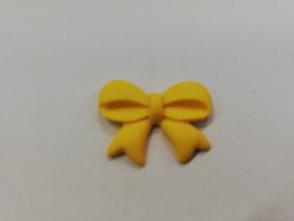 Polotovar pro tvoření mašlička žlutá 25 x 20 mm