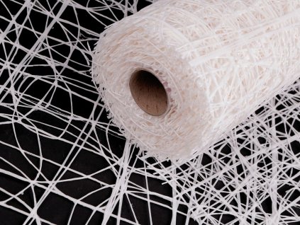 Imitace lýka dekorační bílá šíře 53cm 1m