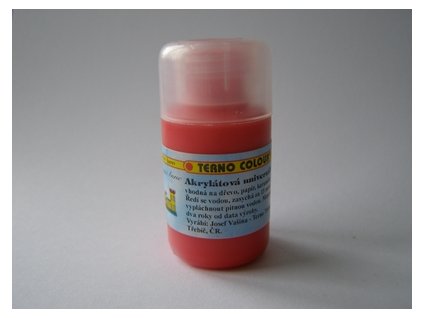 Akrylátová univerzální barva 20g světle červená