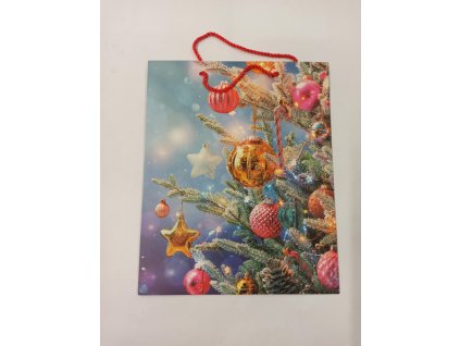 Dárková taška - 26x32x12 cm - Vánoční - Vánoční ozdoby č.1