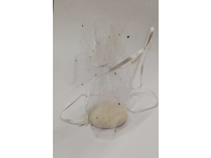 s tečkami bílý 36cm