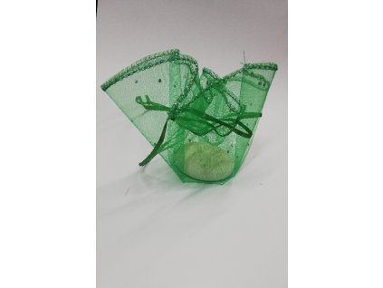 s tečkami zelený 26cm