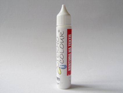 Konturovací barva na textil a hedvábí TERNO balení 20g bílá vypratelná