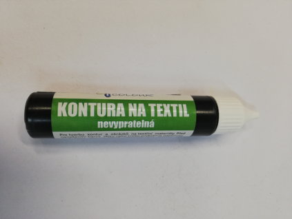 Konturovací barva na textil a hedvábí 20g - černá