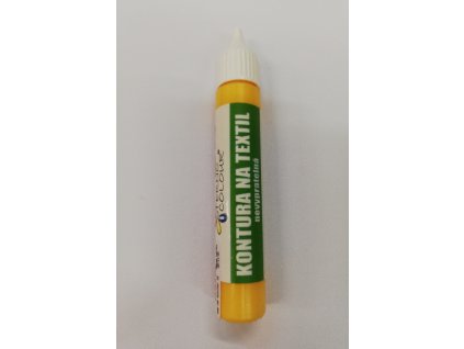 Konturovací barva na textil a hedvábí TERNO balení 20g žlutá