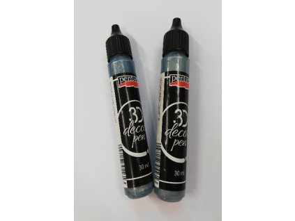 Perlové pero Pentart 30ML Ocelově modrá