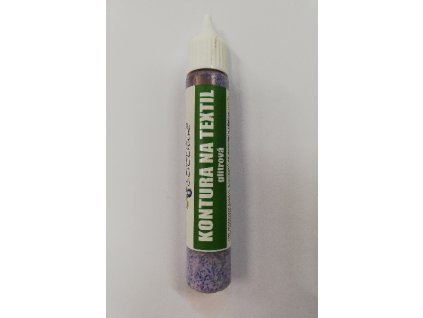 Konturovací barva na textil glitrová TERNO balení 20g 27 modrá