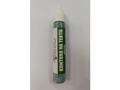 Konturovací barva na textil glitrová TERNO balení 20g 30 zelená