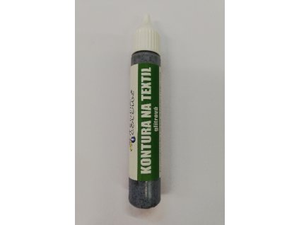 Konturovací barva na textil glitrová TERNO balení 20g 38 černá