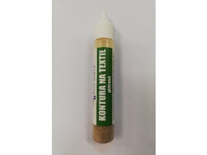 Konturovací barva na textil glitrová TERNO balení 20g 39 zlatá