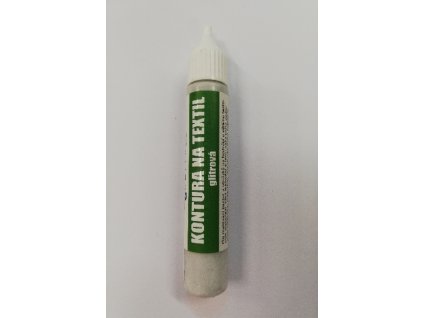 Konturovací barva na textil glitrová TERNO balení 20g 40 stříbrná