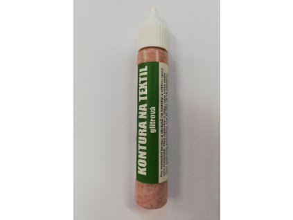 Konturovací barva na textil glitrová TERNO balení 20g 41 bronzová