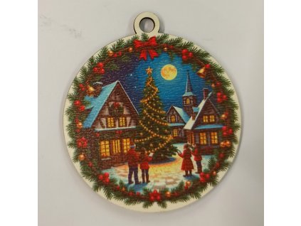 Vánoční výřez baňka - vánoční obrázek č.12