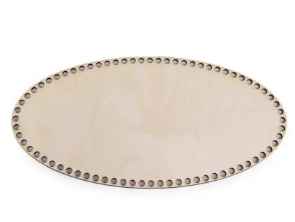 Dno na háčkované košíky překližka elipsa 20 x 10 cm