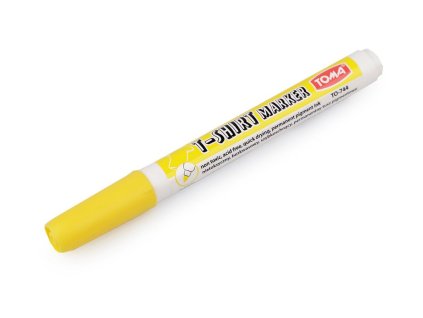 Fixy na textil voděodolné žlutá