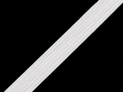 Pruženka prádlová š.12 mm - bílá - 1m