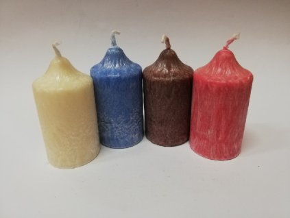 Svíčka vonná z palmového vosku - sada 4 adventních svíček - č.3