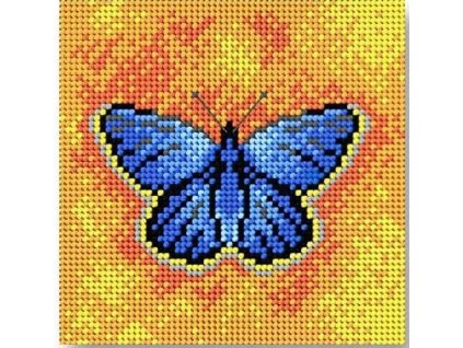 Tištěná předloha pro výšivku 15 x 15 cm Motýl 2