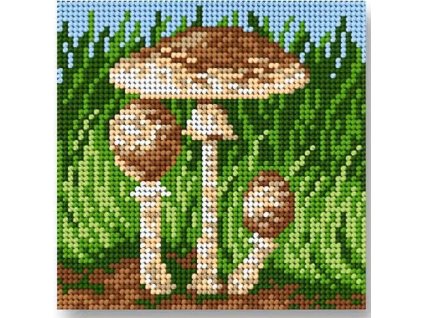 Tištěná předloha pro výšivku 15 x 15 cm Bedly