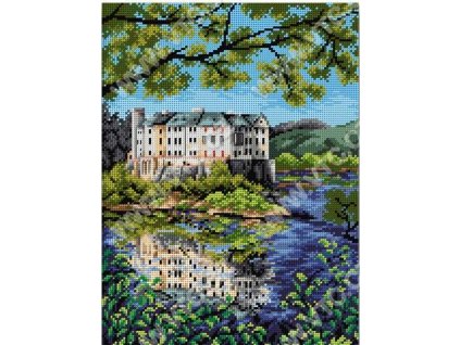 Tištěná předloha pro výšivku 30 x 40 cm Hrad Orlík
