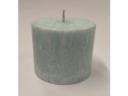 Svíčka vonná z palmového vosku - válec 6 cm - ledově modrá - Ledový vítr