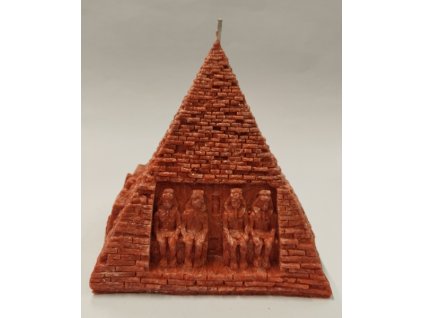 Svíčka vonná z palmového vosku - pyramida - hnědá - výběr vůní