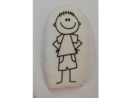 Vybarvovací polštářek kluk 13 x 8,5 cm