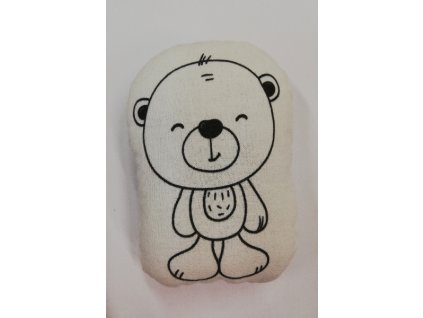 Vybarvovací polštářek medvídek 12 x 9,5 cm