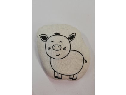 Vybarvovací polštářek - prasátko - 10,5x13 cm