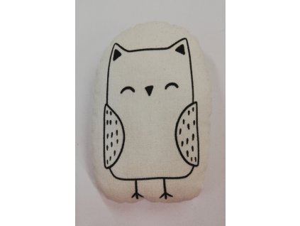 Vybarvovací polštářek sova 12,5 x 9,5 cm