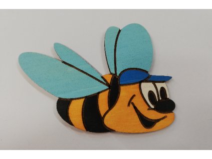 DoDo Dřevěná dekorační magnetka včelka