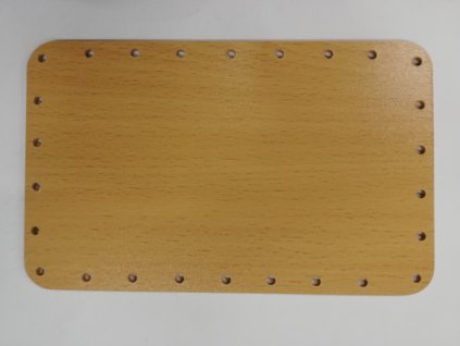 Dno na papírové pletení buk obdélník 18 x 11 cm
