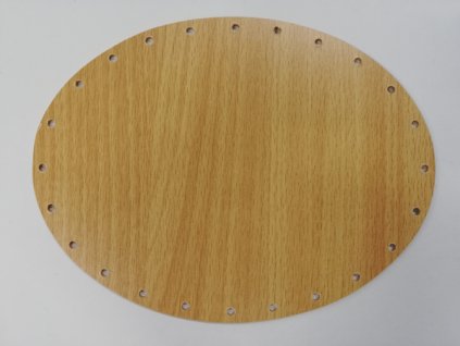 Dno na papírové pletení buk elipsa 20 x 15 cm