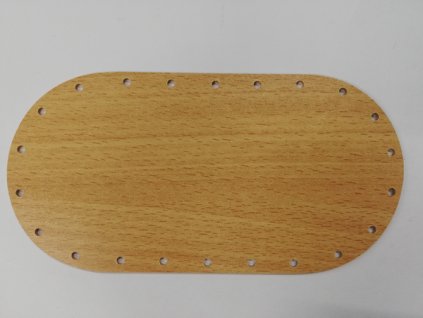 Dno na papírové pletení buk ovál 20 x 10 cm