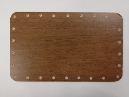 Dno na papírové pletení ořech obdélník 18 x 11 cm