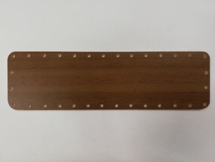 Dno na papírové pletení ořech obdélník 28 x 8 cm