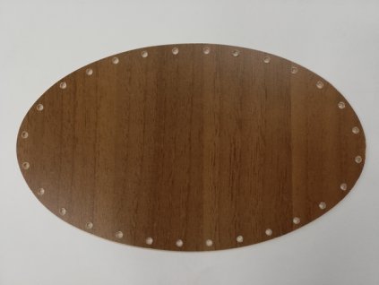 Dno na papírové pletení ořech elipsa 24 x 14 cm