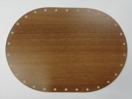 Dno na papírové pletení ořech ovál 25 x 17 cm