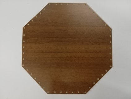 Dno na papírové pletení ořech osmihran 30 cm