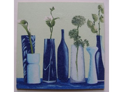 Obrázek č.35 15 x 15 Modré vázy