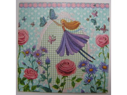 Obrázek č.86 15 x 15 Květinová víla modrá