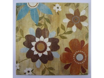Obrázek č.173 15 x 15 Hnědé květy