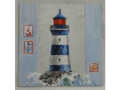 Obrázek č.214 16 x 16 Maják modrý